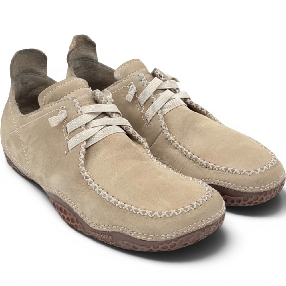 Patagonia Womens Honeydew Moccasin Loafers Low Boots 7 Dark Taupe Suede Sneakers
